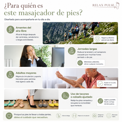 RelaxPulse - Masajeador de Pies EMS