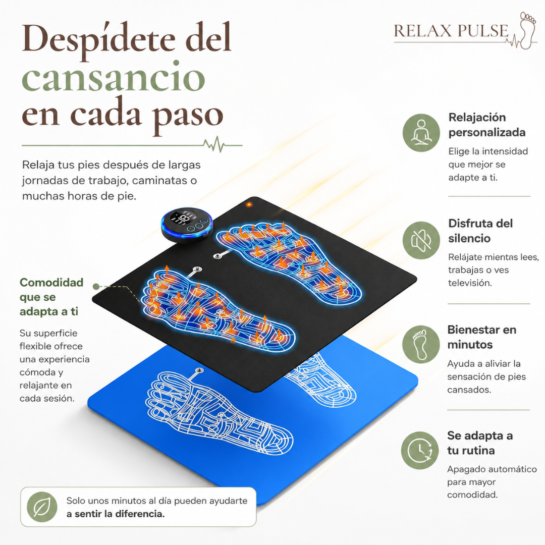 RelaxPulse - Masajeador de Pies EMS