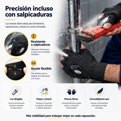 Guantes LED Manos Libres